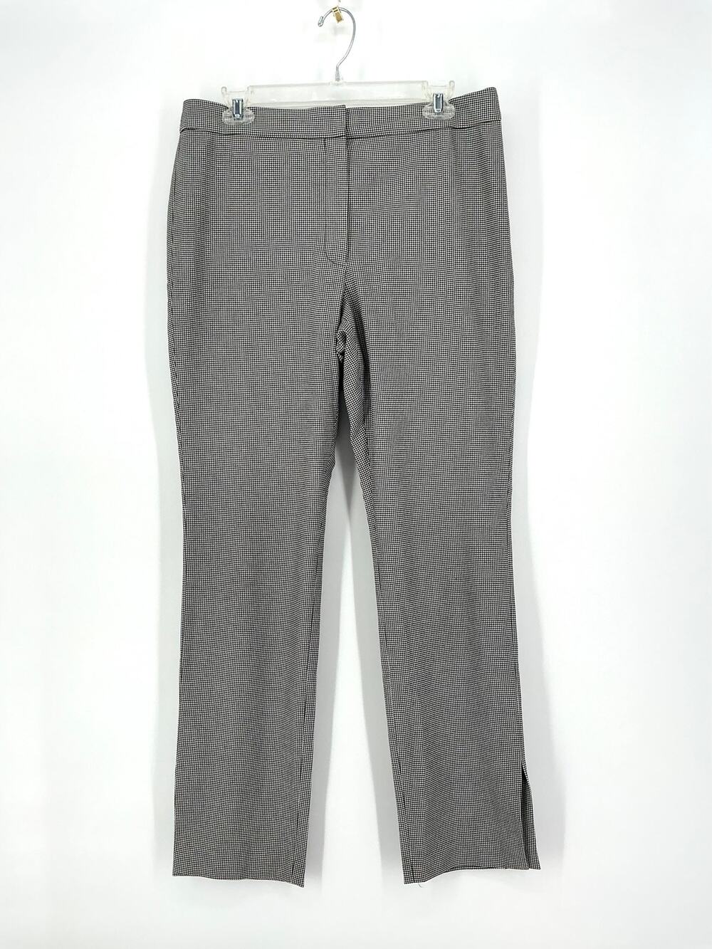 Aritzia Babaton Atelier Houndstooth Pants Women’s 12 Split Hem Trousers